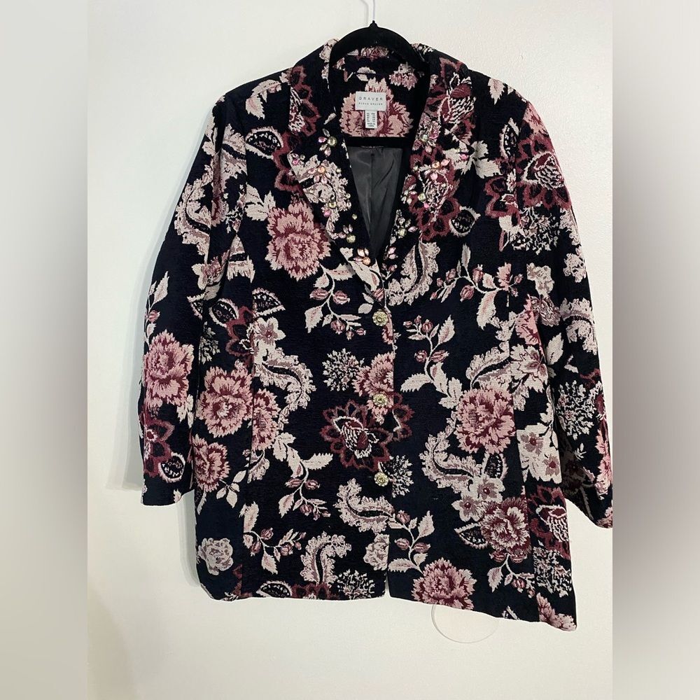 Susan Graver Tapestry embellished Jacket Size 18 - New without tags